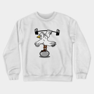 Chicken lifting weights Crewneck Sweatshirt